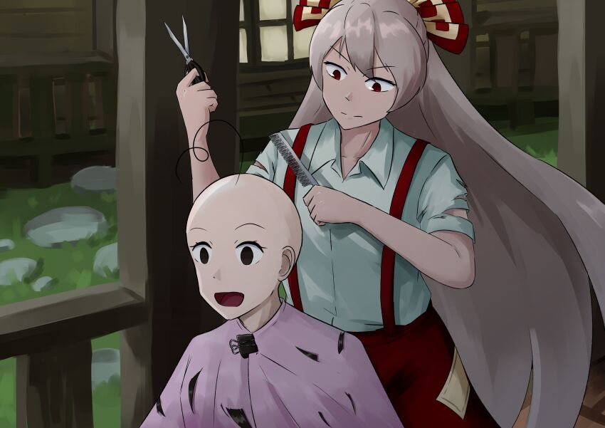 Fujiwara No Mokou (Touhou) Rule 34 Image