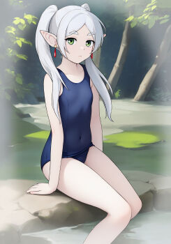 Blue One-Piece Swimsuit Rule 34 Image
