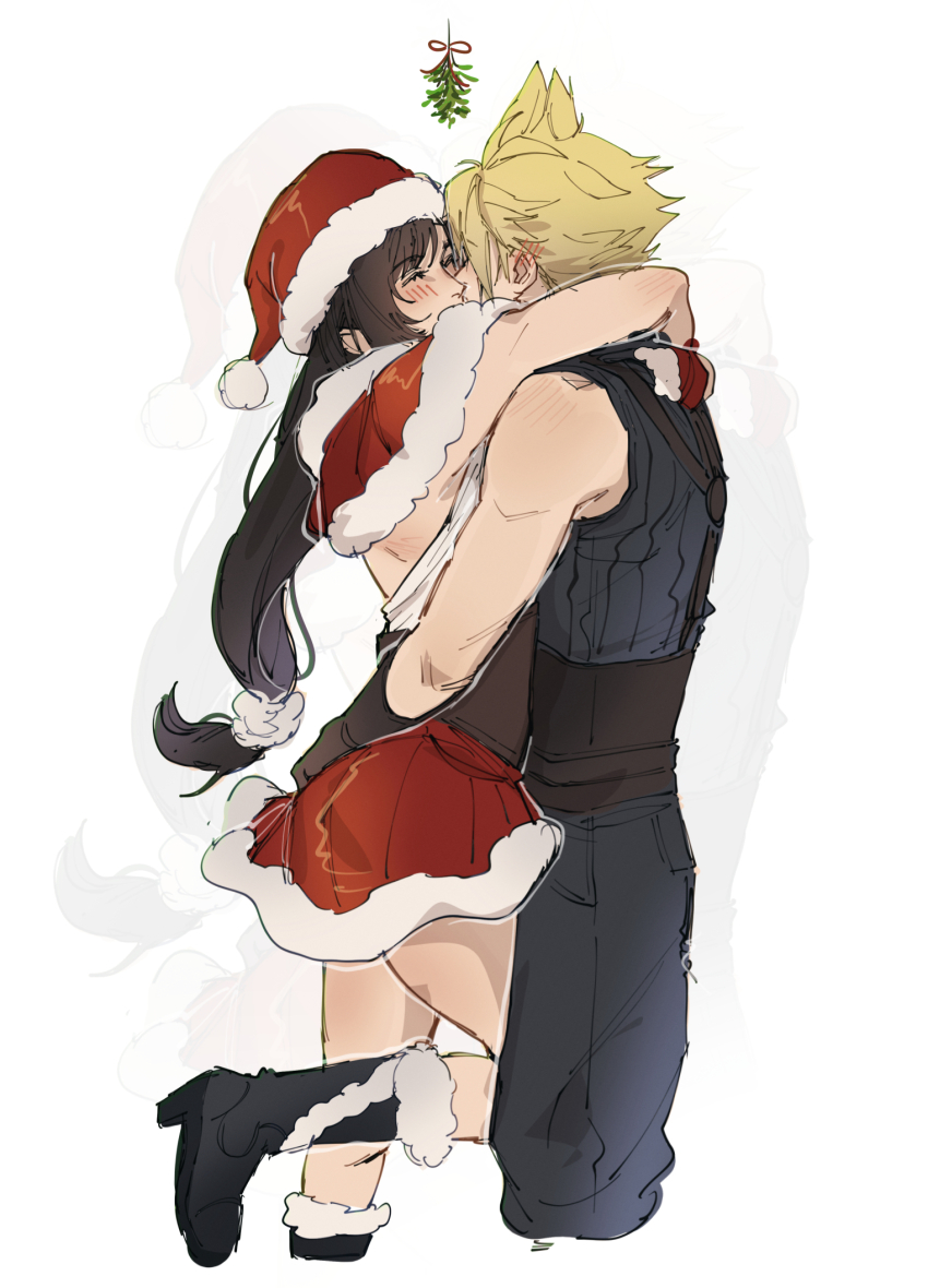 Cloud Strife (Christmas) Rule 34 Image