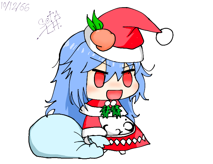Hinanawi Tenshi (Christmas) Rule 34 Image