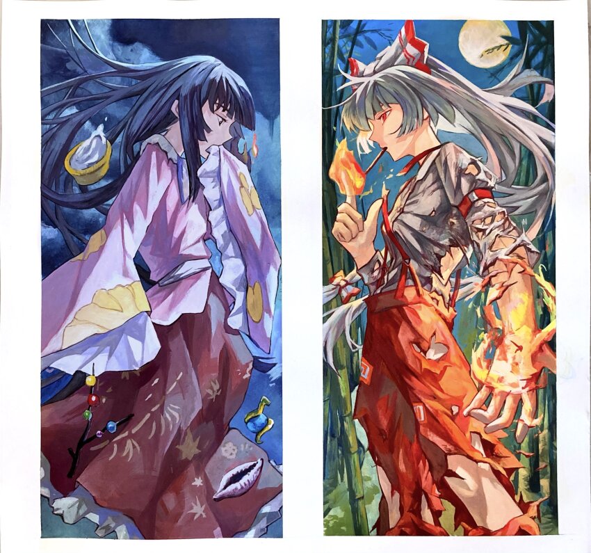 Fujiwara No Mokou (Touhou) Rule 34 Image