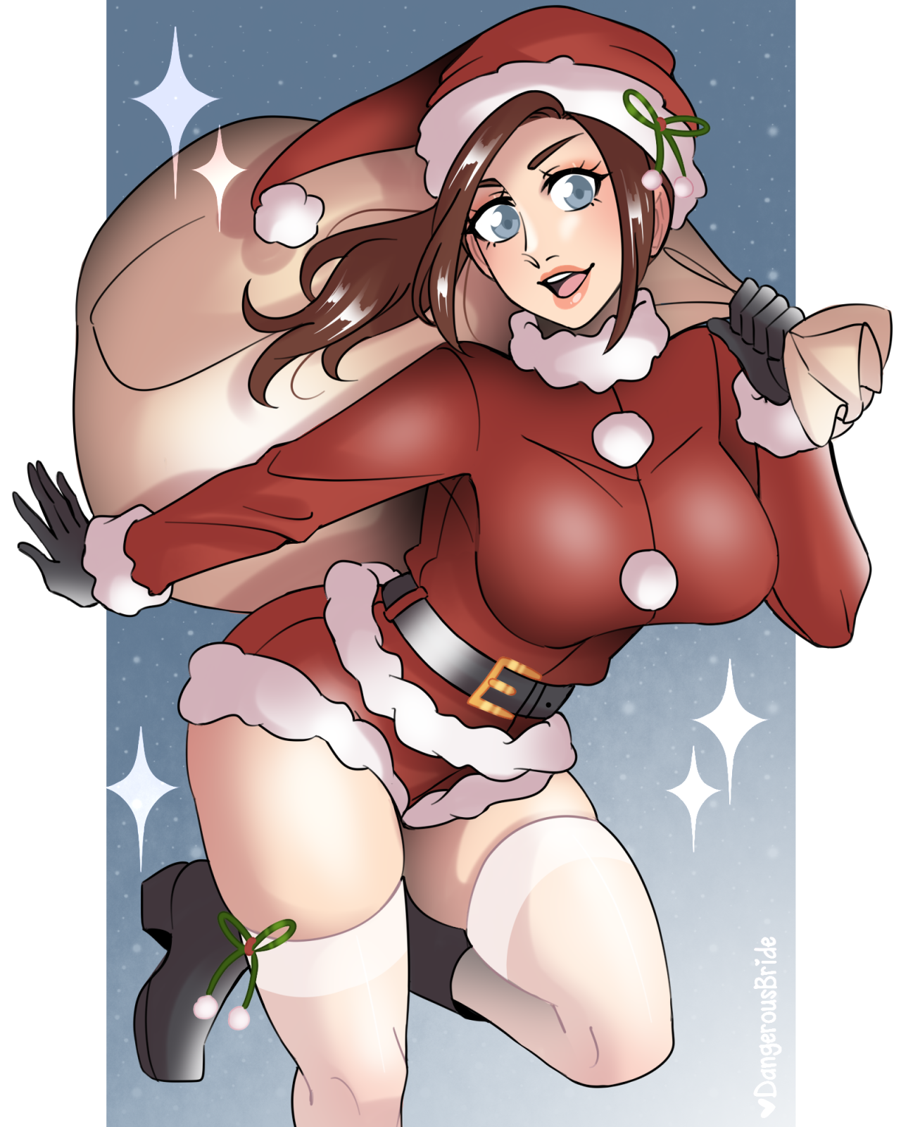 Claire Redfield (Christmas) Rule 34 Image