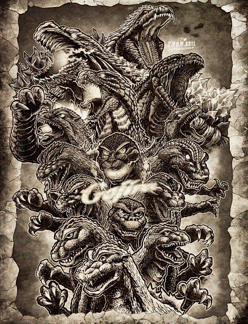 Burning Godzilla (Godzilla (Series)) Rule 34 Image