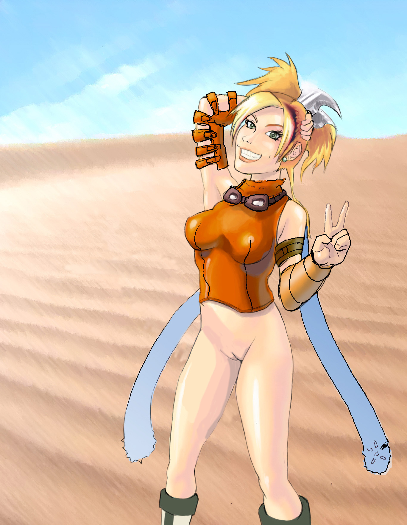 Rikku (Final Fantasy) Rule 34 Image