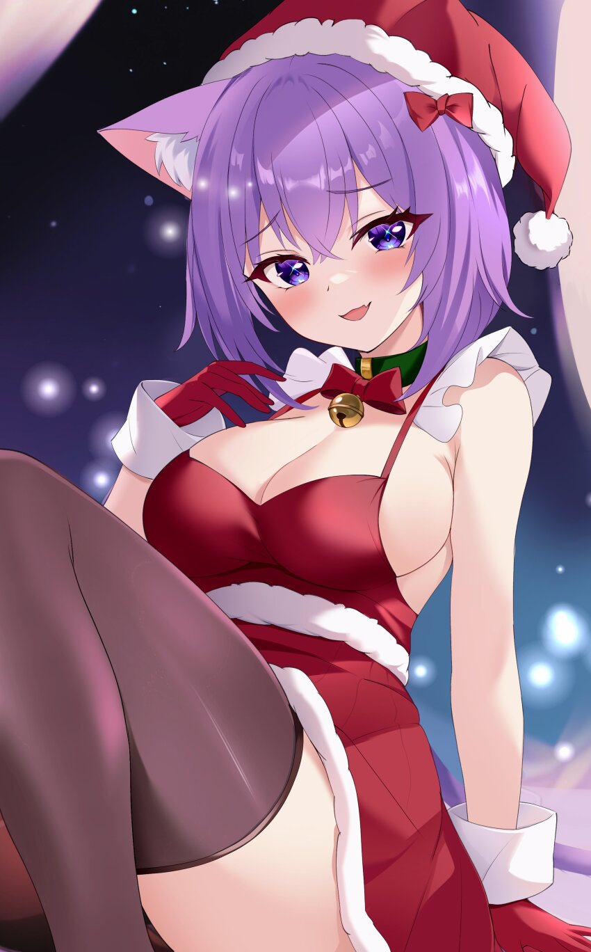 Nekomata Okayu (Christmas) Rule 34 Image