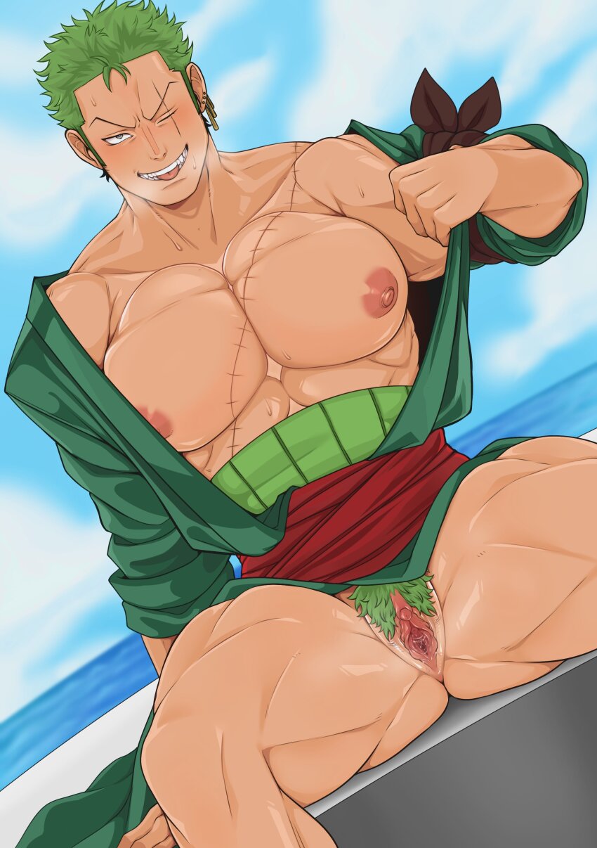 Roronoa Zoro (One Piece) Rule 34 Image