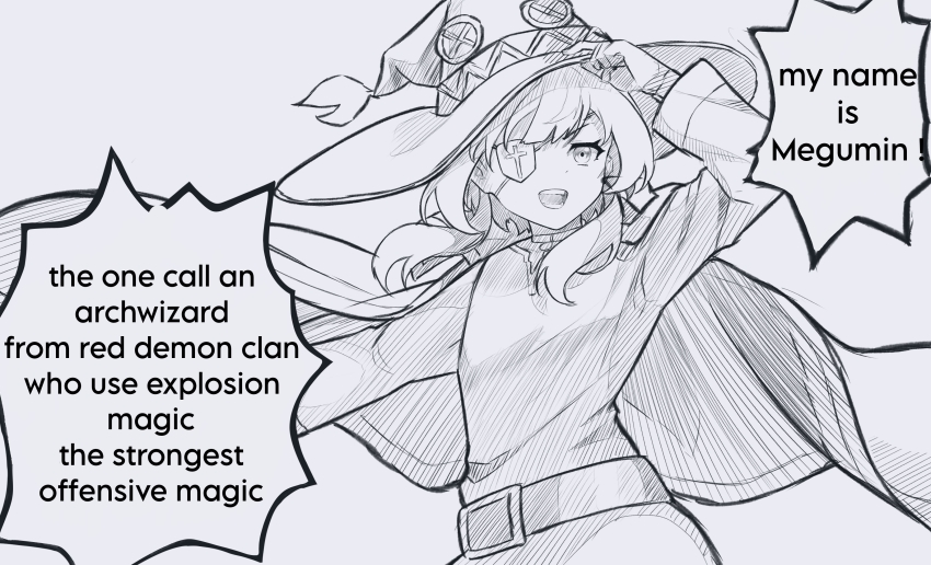 Megumin (Kono Subarashii Sekai Ni Shukufuku Wo!) Rule 34 Image