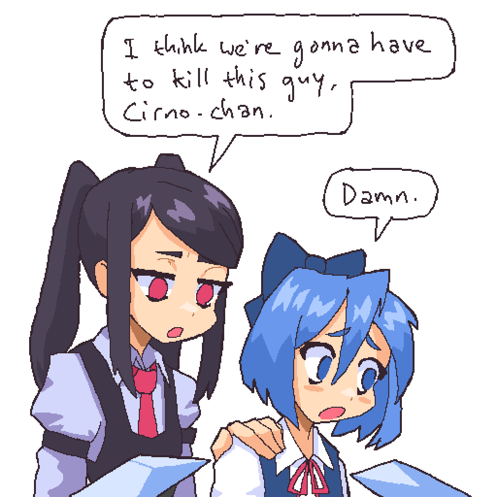 Cirno (Touhou) Rule 34 Image