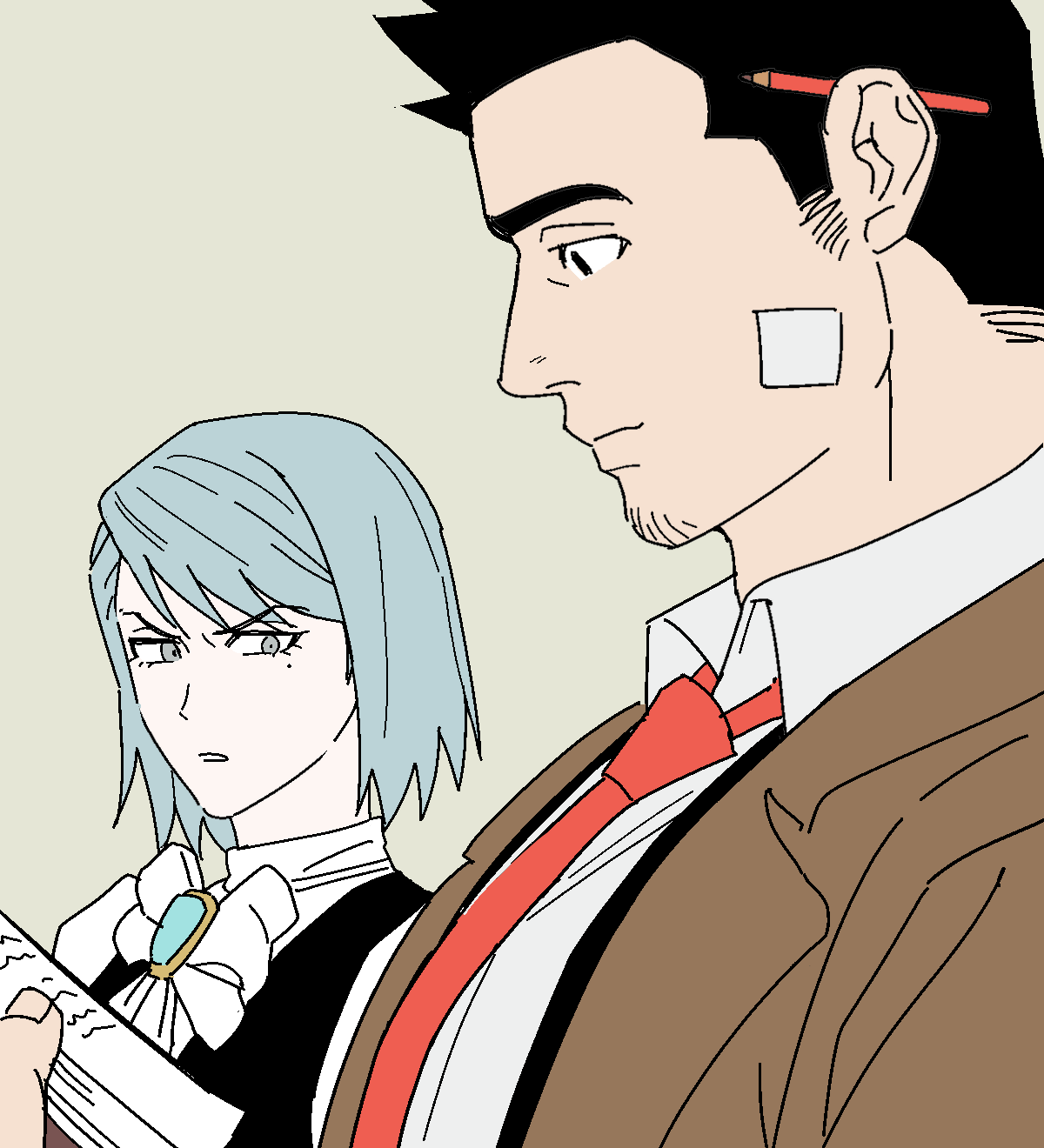 Dick Gumshoe (Ace Attorney) Rule 34 Image