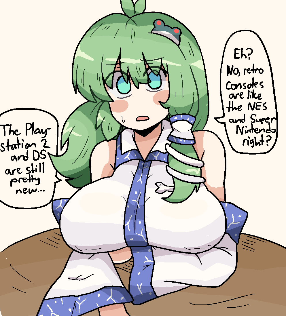 Kochiya Sanae (Mountain Of Faith) Rule 34 Image