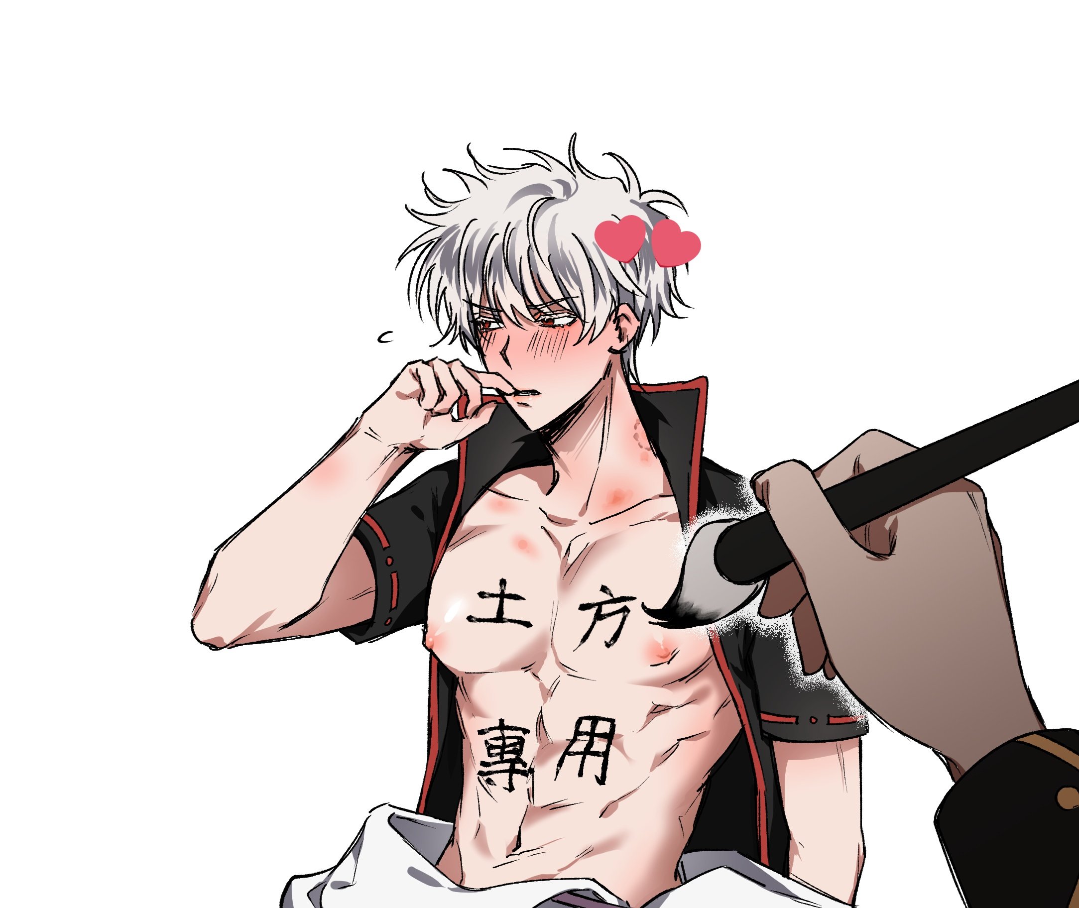Gintoki Sakata (Gintama) Rule 34 Image