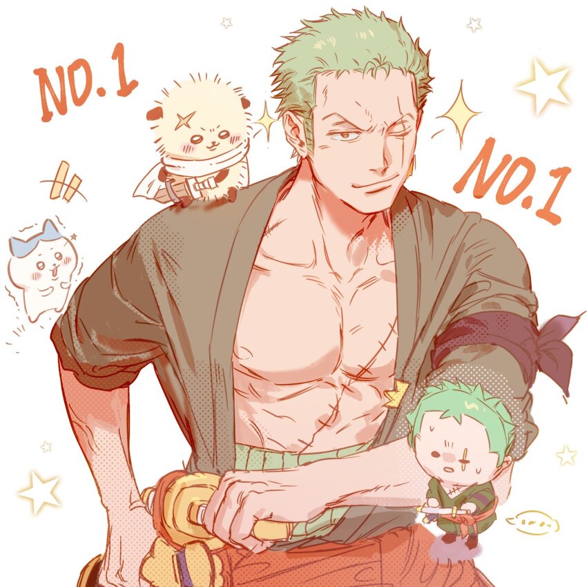 Roronoa Zoro (One Piece) Rule 34 Image