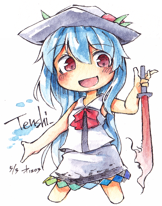 Hinanawi Tenshi (Touhou) Rule 34 Image