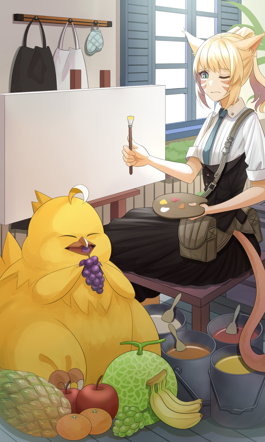 Miqo'Te (Fat Chocobo) Rule 34 Image