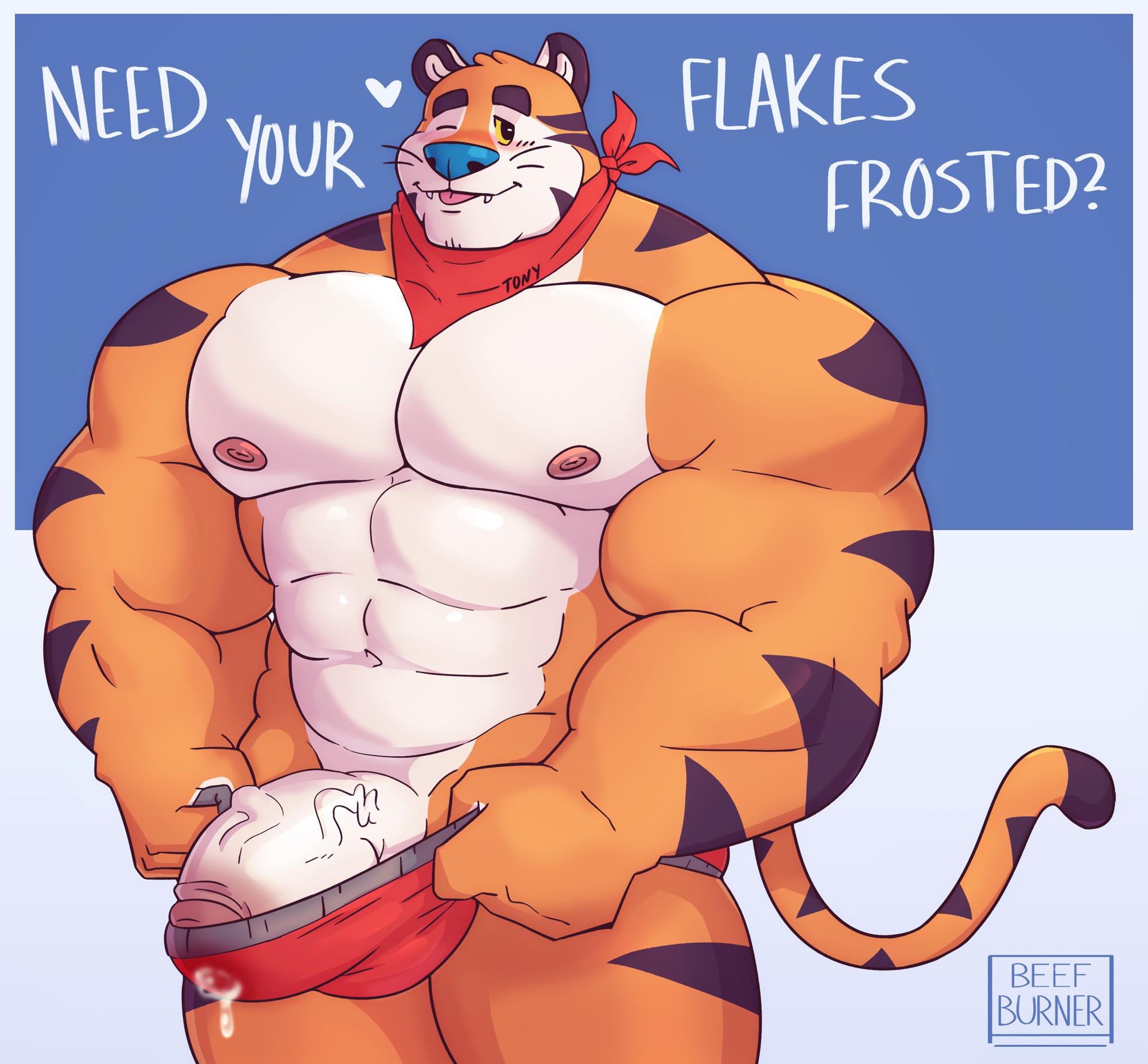 Tony The Tiger (Frosted Flakes) Rule 34 Image