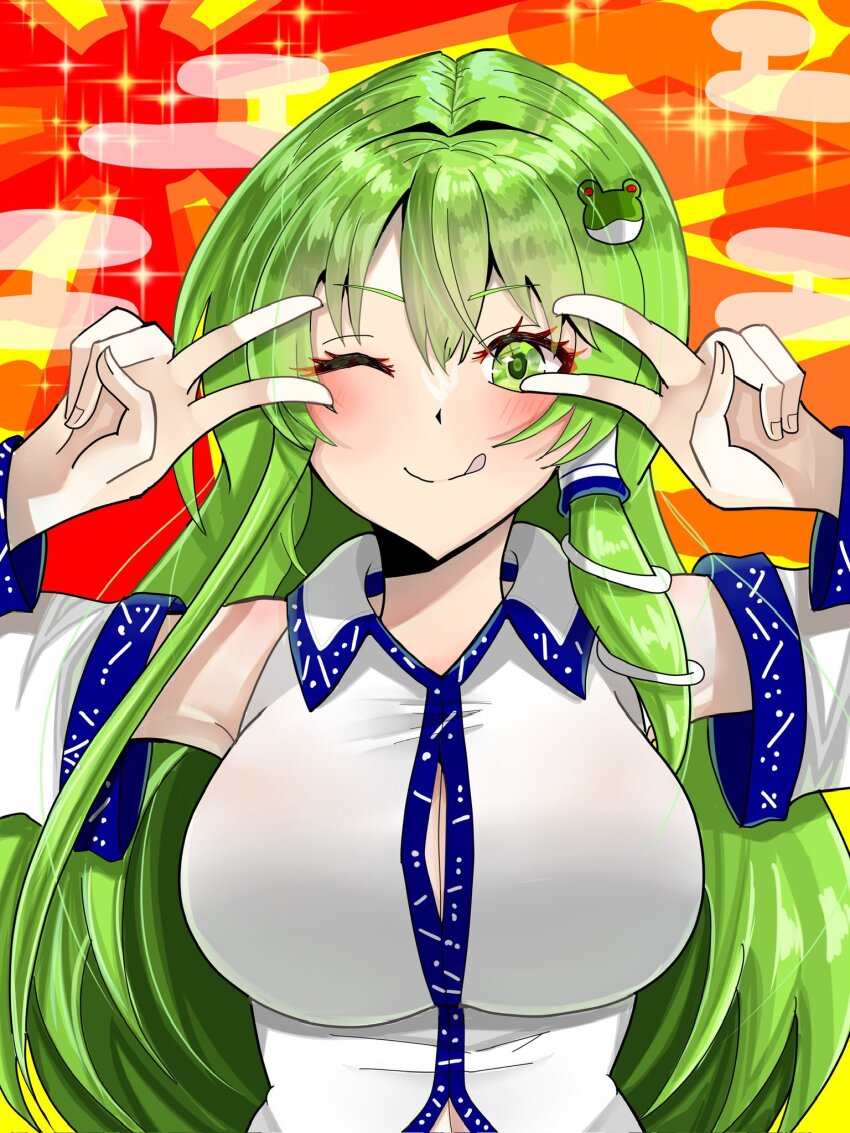 Kochiya Sanae (Touhou) Rule 34 Image
