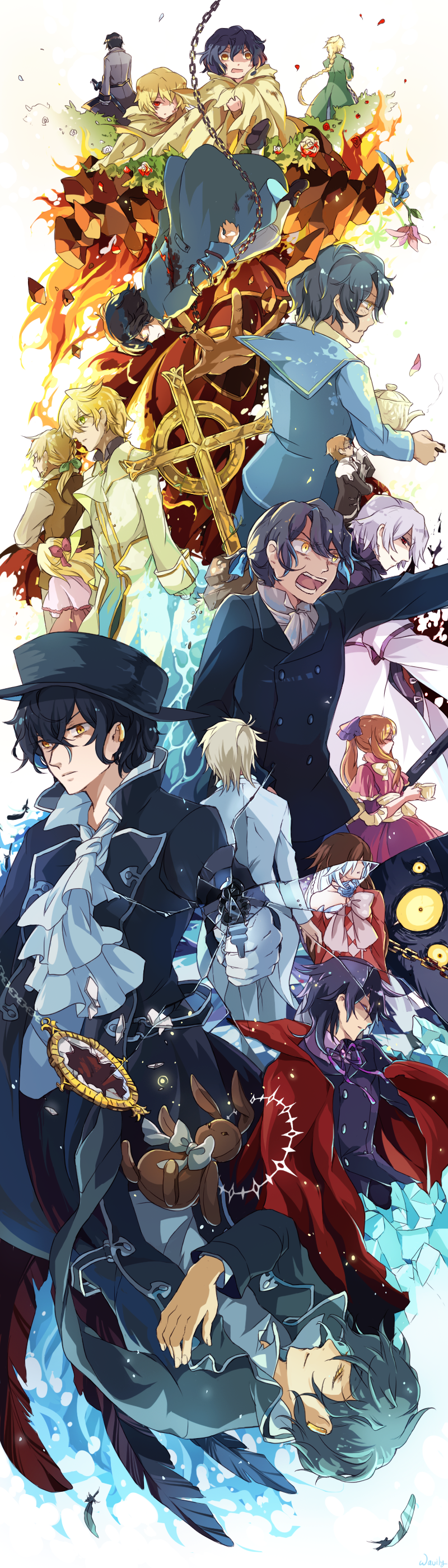 Gilbert Nightray (Alice (Pandora Hearts)) Rule 34 Image