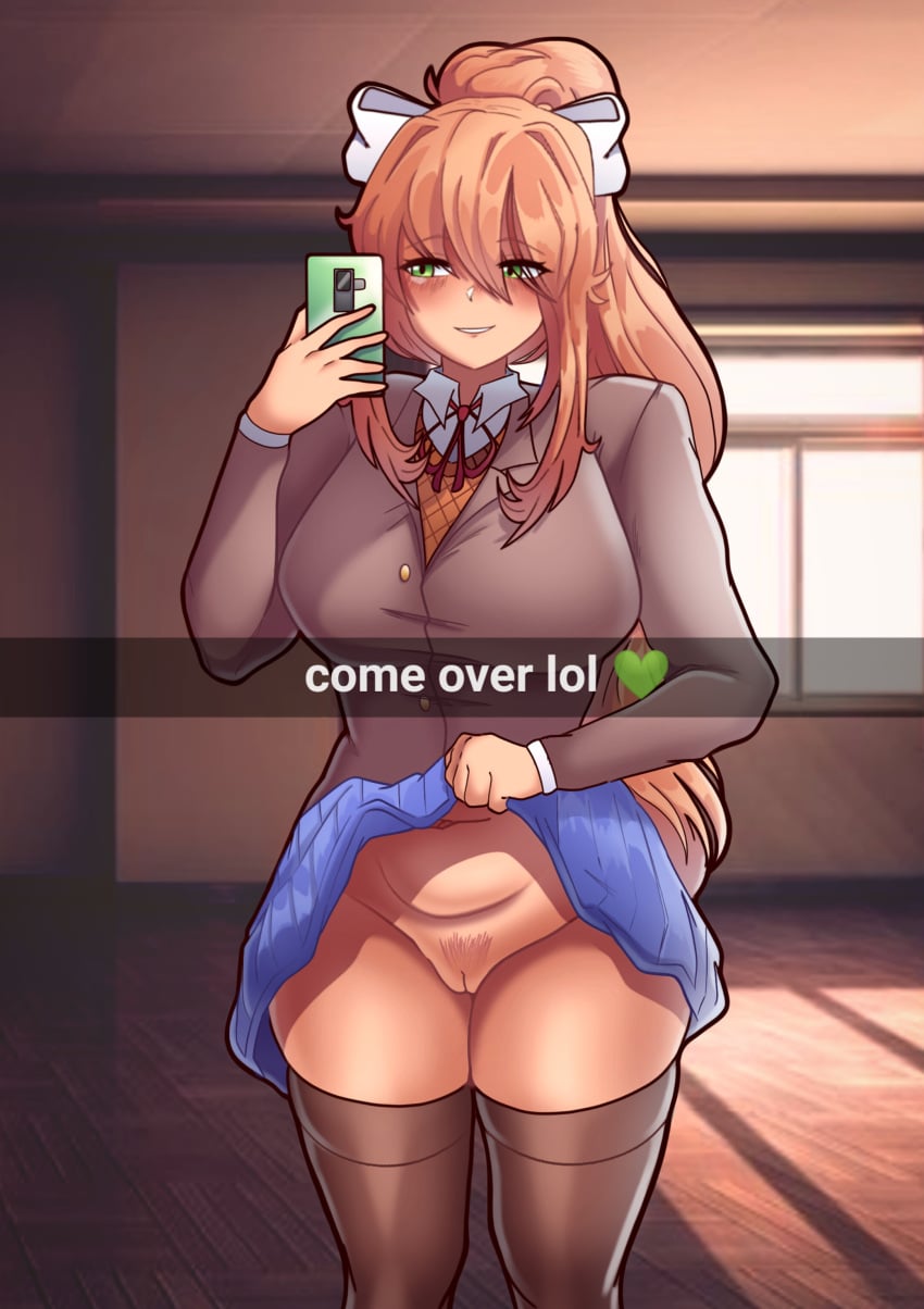 Monika (Doki Doki Literature Club) Rule 34 Image