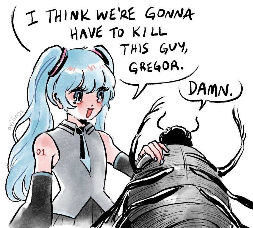 Hatsune Miku (Gregor Samsa) Rule 34 Image