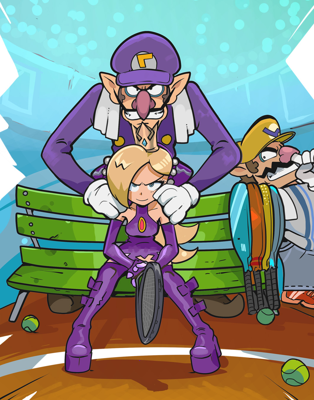 Waluigi (Mario (Series)) Rule 34 Image