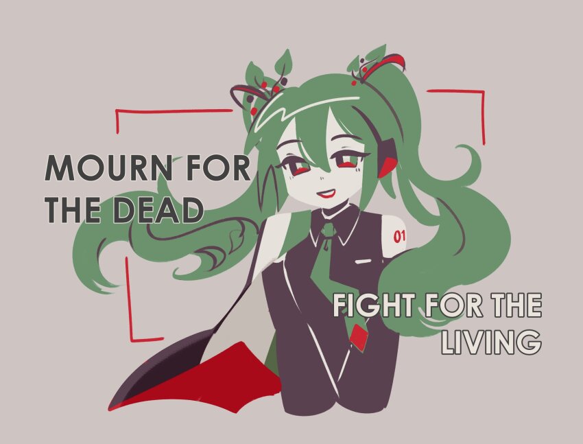 Hatsune Miku (Israel-Hamas War) Rule 34 Image