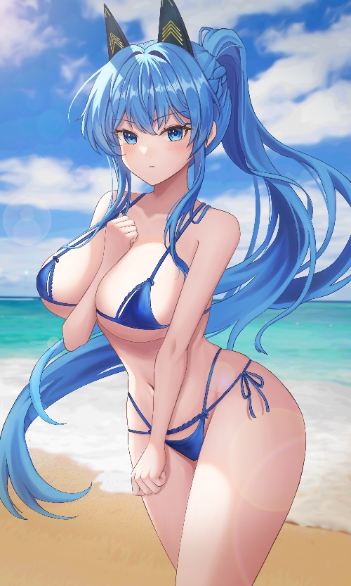 Helm (Aqua Marine) (Nikke) Rule 34 Image