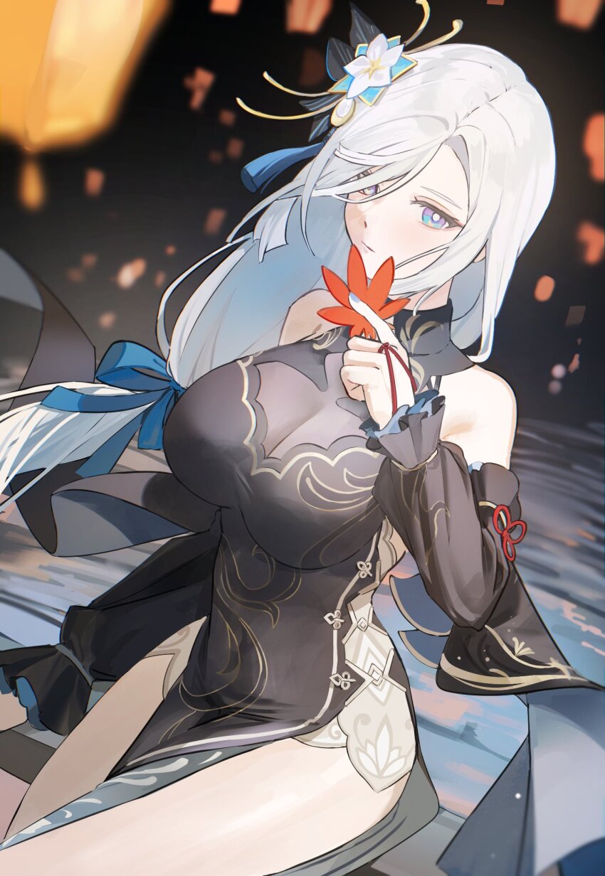 Shenhe (Frostflower Dew) (Genshin Impact) Rule 34 Image