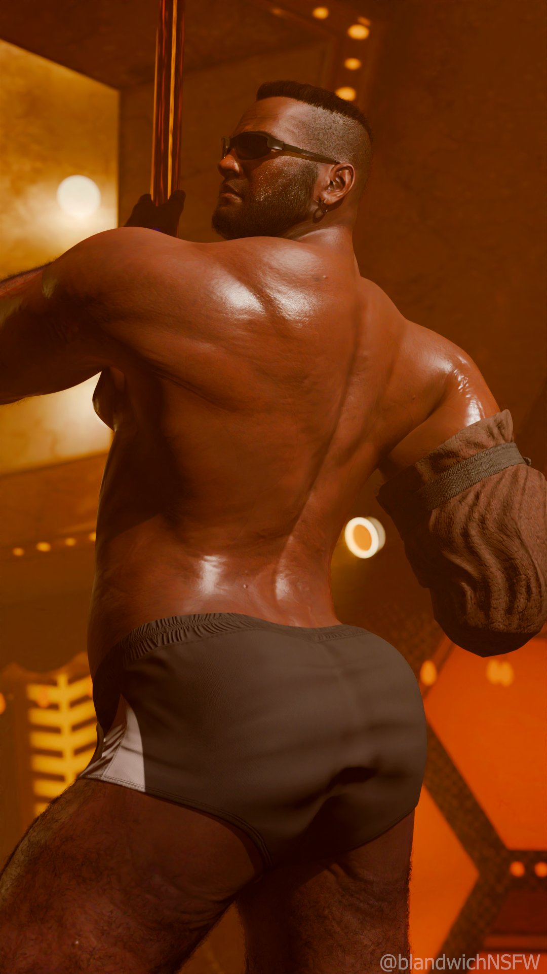 Barret Wallace (Final Fantasy) Rule 34 Image