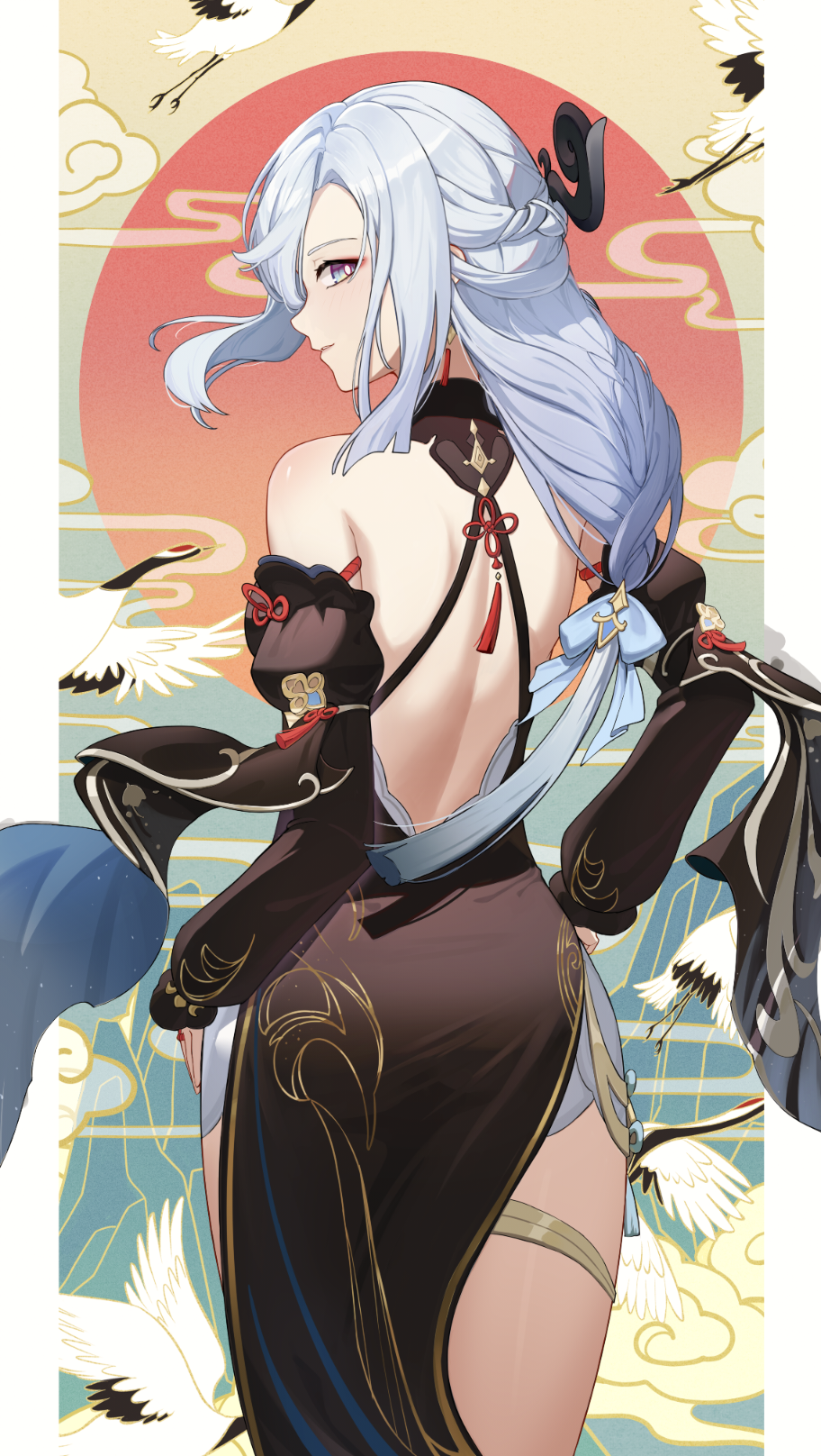 Shenhe (Frostflower Dew) (Genshin Impact) Rule 34 Image