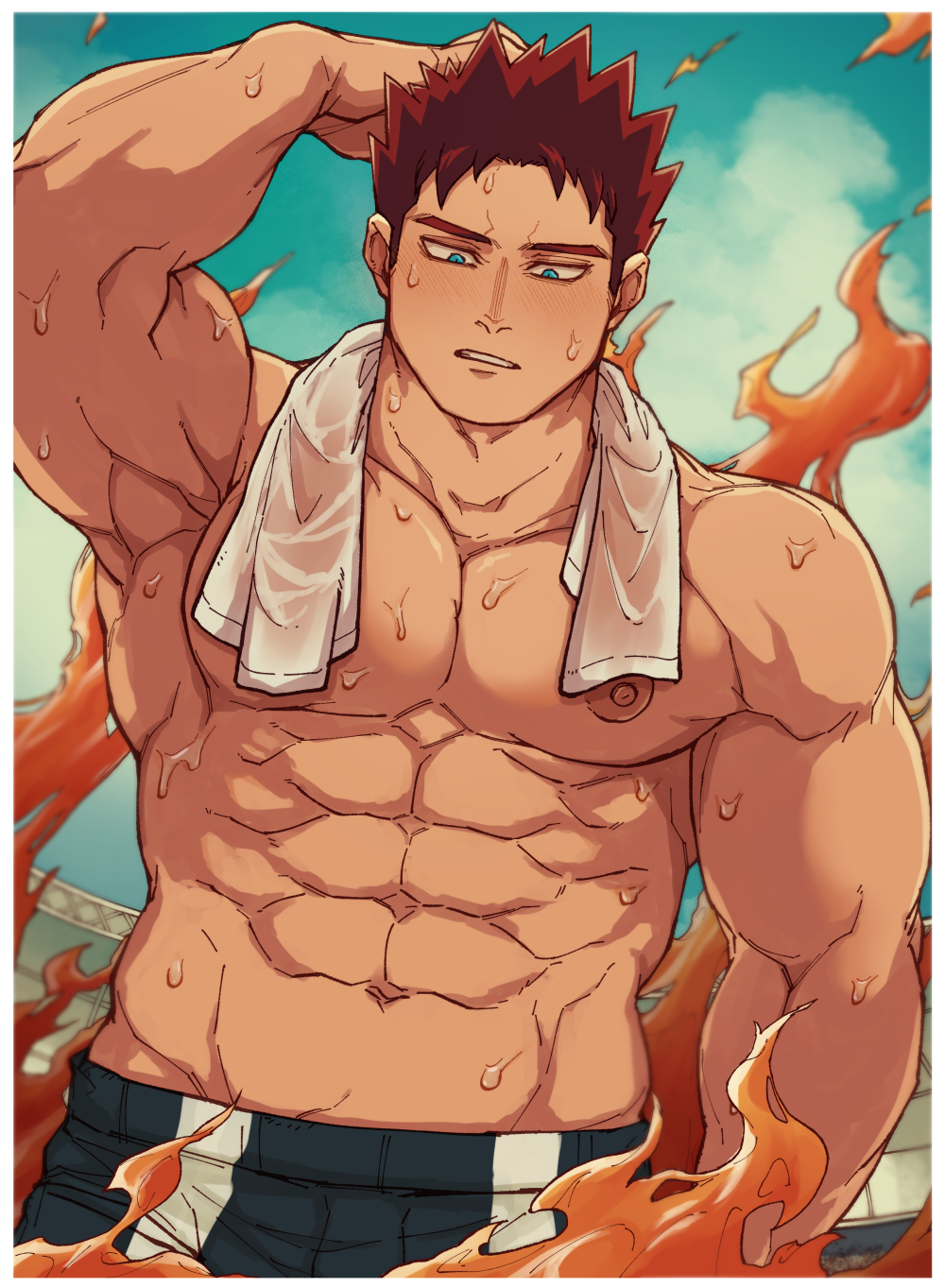 Endeavor (Boku No Hero Academia) Rule 34 Image