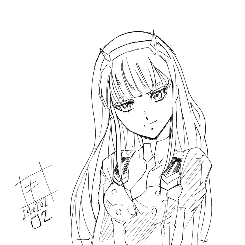 Zero Two (Darling In The Franxx) Rule 34 Image