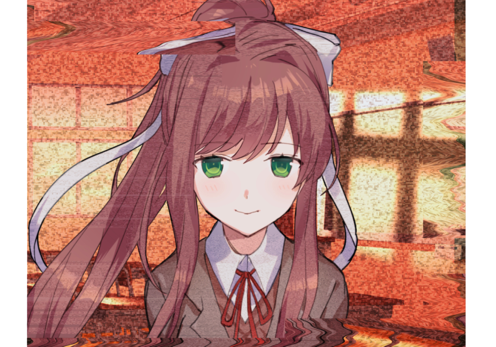 Monika (Doki Doki Literature Club) Rule 34 Image