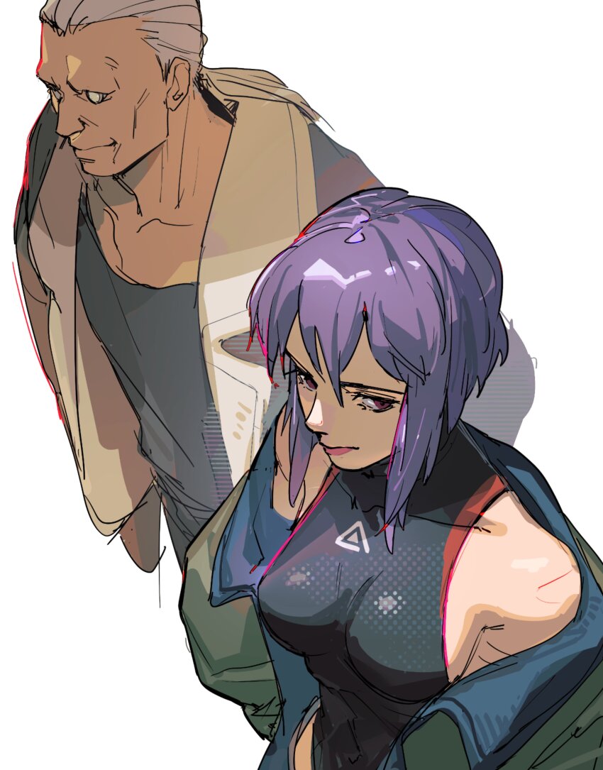 Kusanagi Motoko (Batou (Gits)) Rule 34 Image