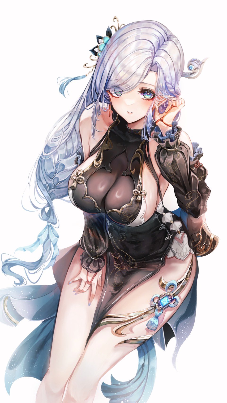 Shenhe (Frostflower Dew) (Genshin Impact) Rule 34 Image