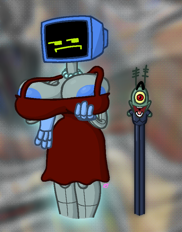 Karen Plankton (Spongebob Squarepants) Rule 34 Image