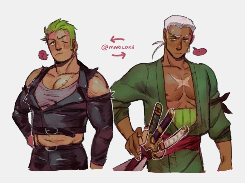 Roronoa Zoro (One Piece) Rule 34 Image