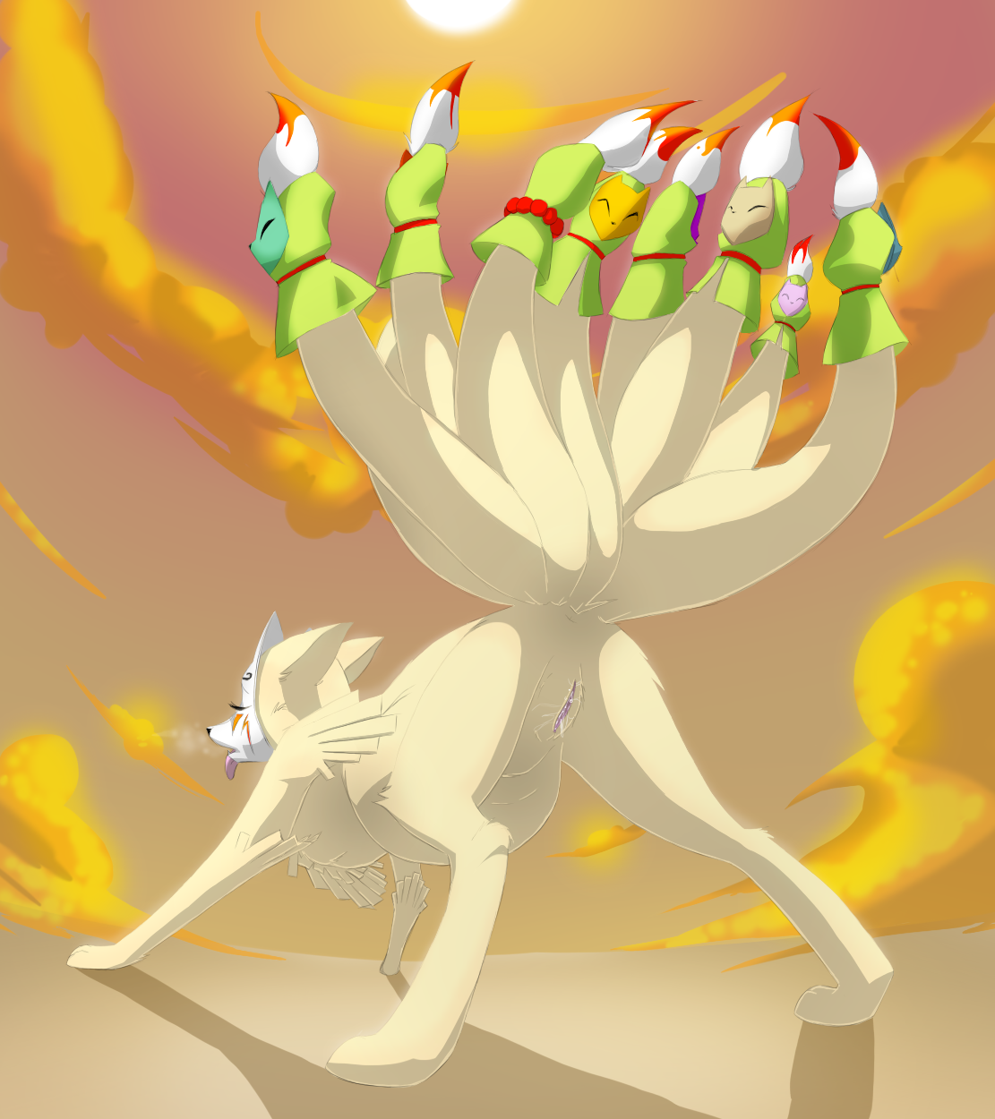 Ninetails (Okami) Rule 34 Image
