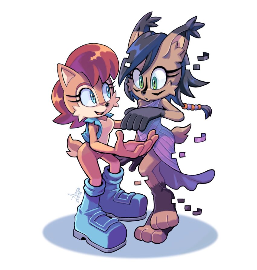 Sally Acorn (Nicole The Holo-Lynx) Rule 34 Image
