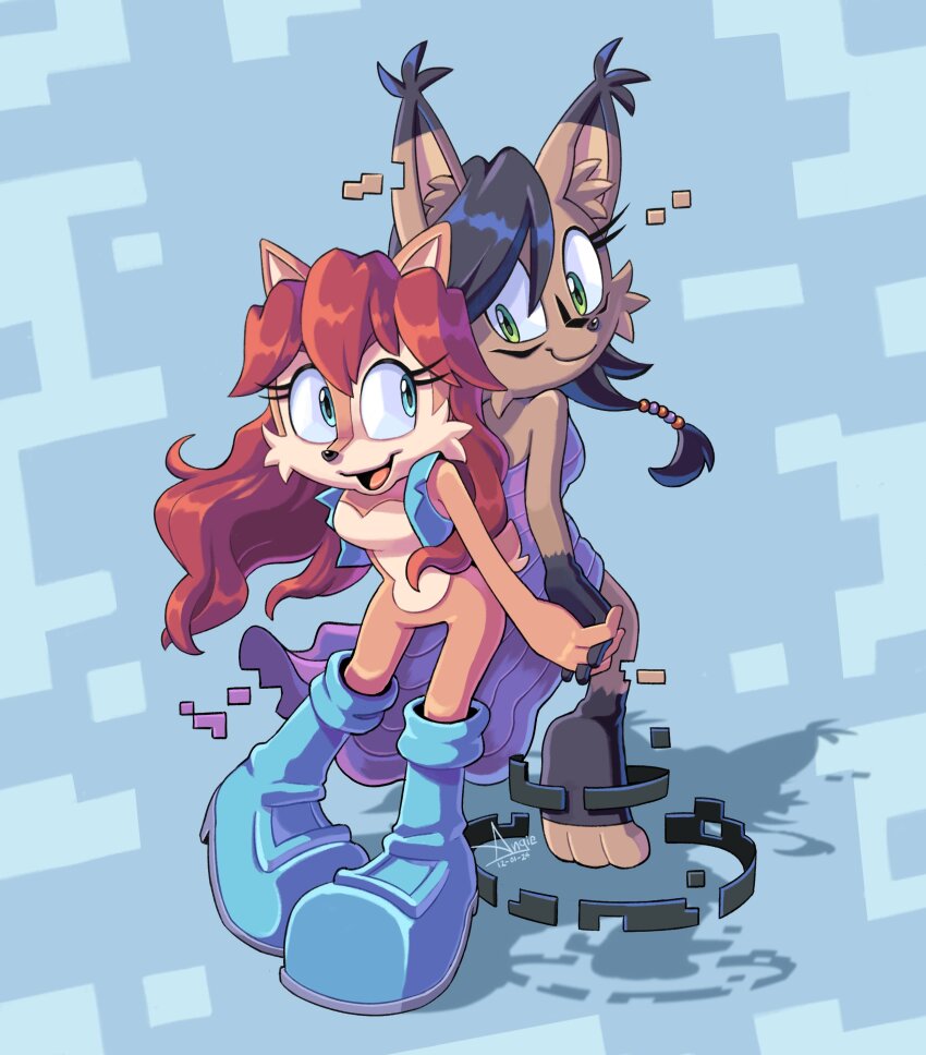 Sally Acorn (Nicole The Holo-Lynx) Rule 34 Image
