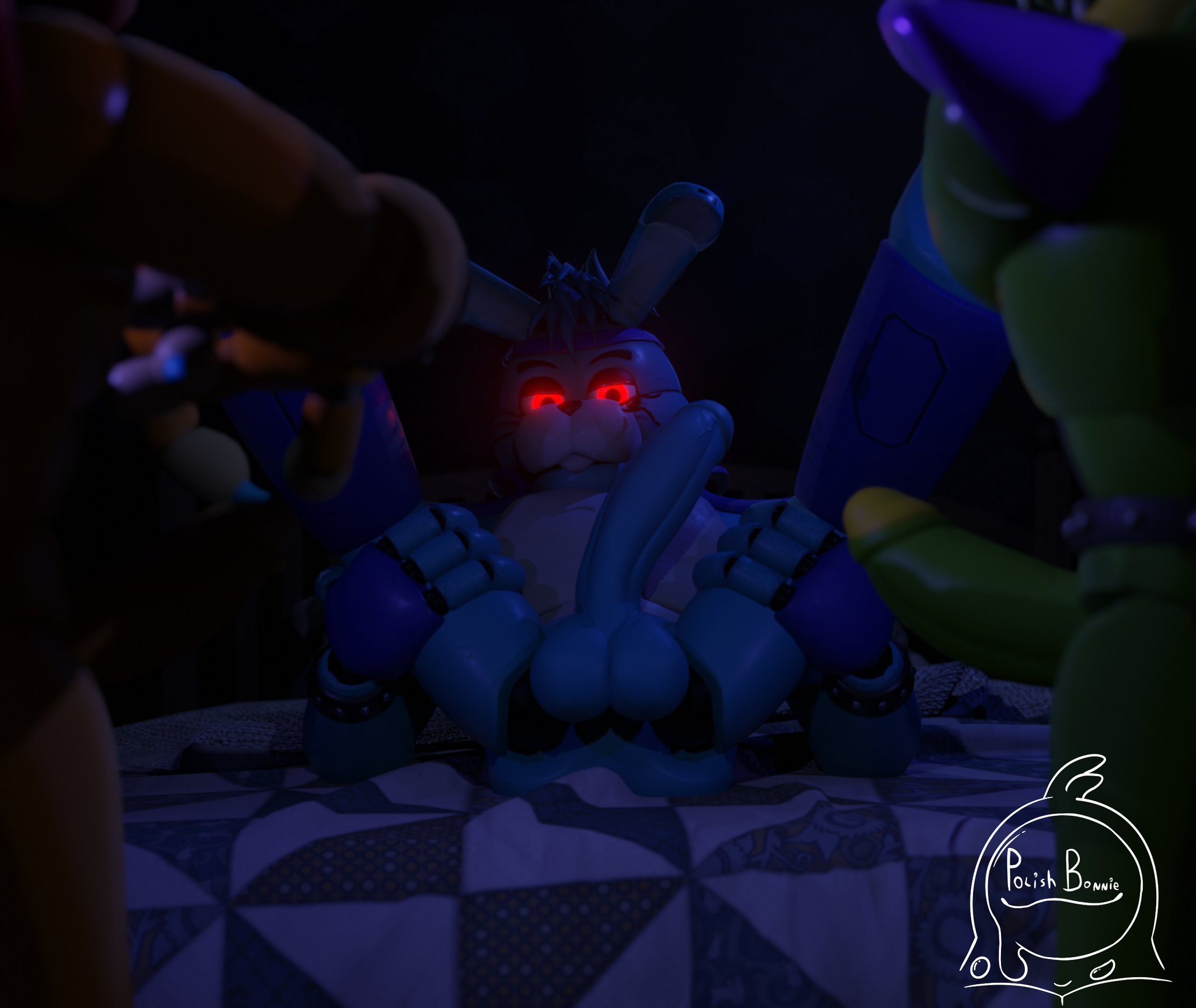 Glamrock Bonnie (Fnaf) Rule 34 Image