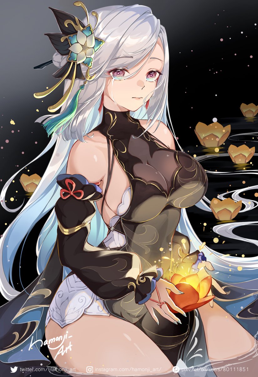 Shenhe (Frostflower Dew) (Genshin Impact) Rule 34 Image