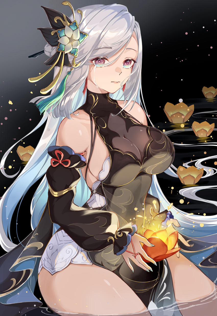 Shenhe (Frostflower Dew) (Genshin Impact) Rule 34 Image