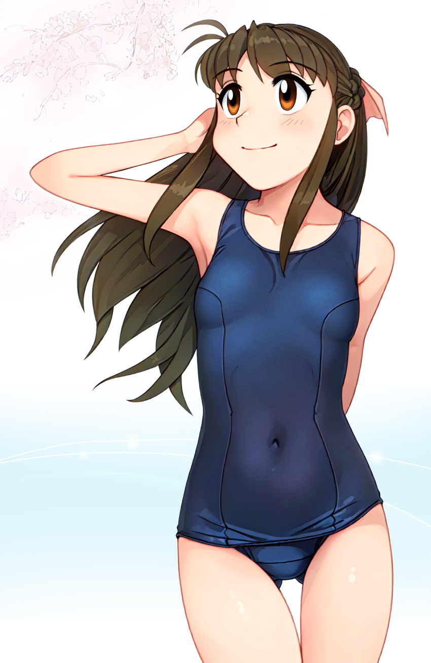 Blue One-Piece Swimsuit Rule 34 Image