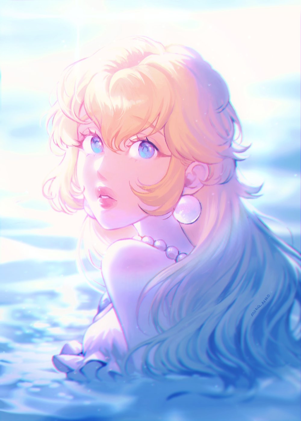 Mermaid Peach (Mario (Series)) Rule 34 Image