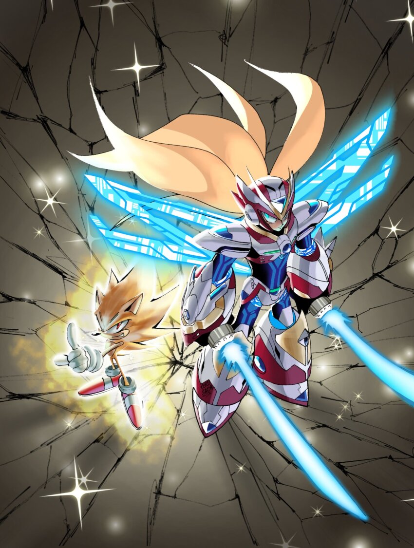 Sonic The Hedgehog (Mega Man (Series)) Rule 34 Image