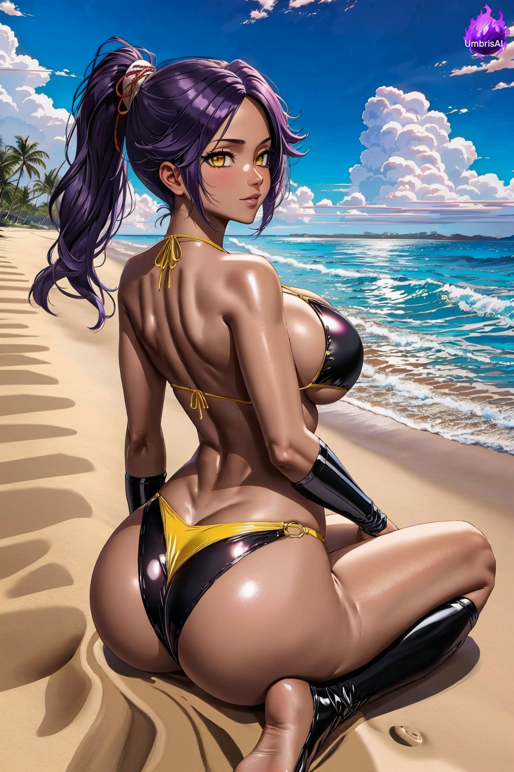Shihouin Yoruichi (Bleach) Rule 34 Image