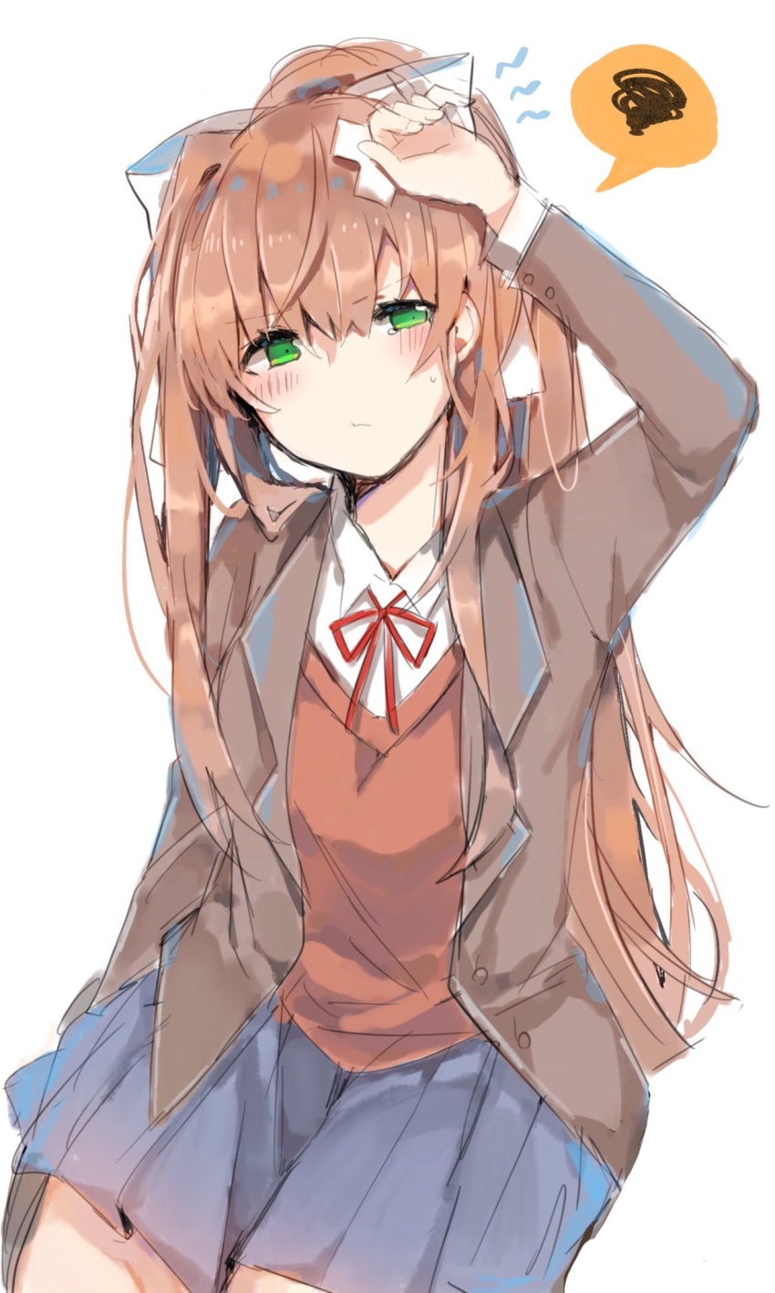 Monika (Doki Doki Literature Club) Rule 34 Image