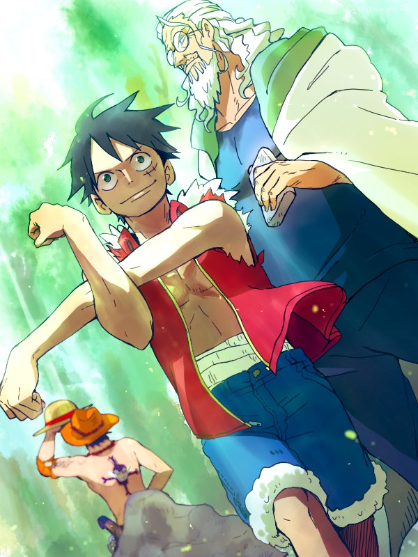Silvers Rayleigh (Monkey D. Luffy) Rule 34 Image