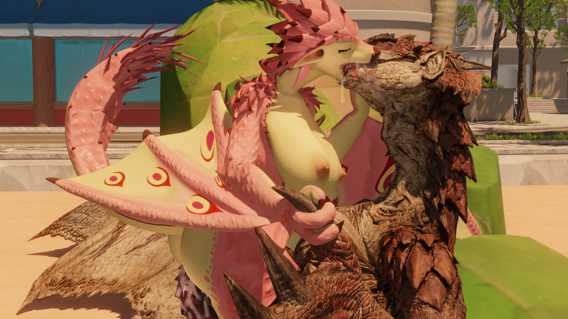 Pink Rathian (Capcom) Rule 34 Image