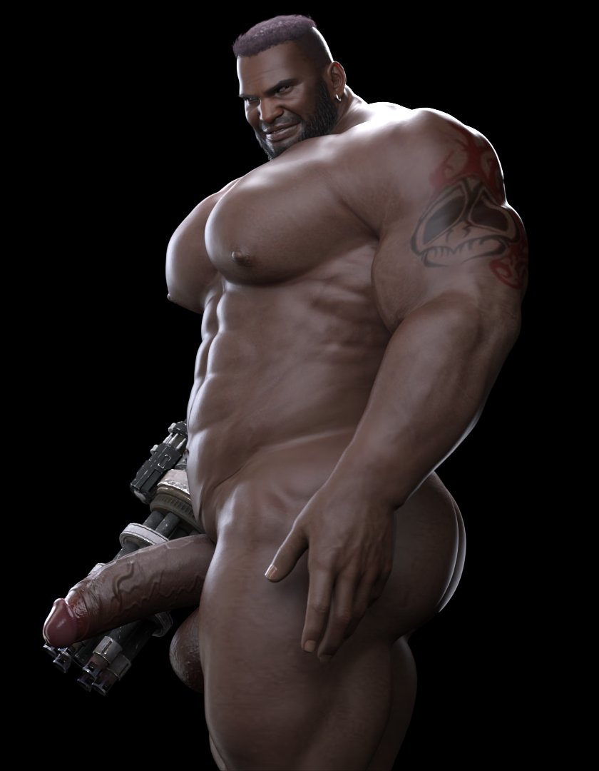 Barret Wallace (Final Fantasy) Rule 34 Image